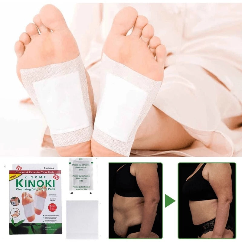 10 CAJAS PARCHES KINOKI PARA PIES